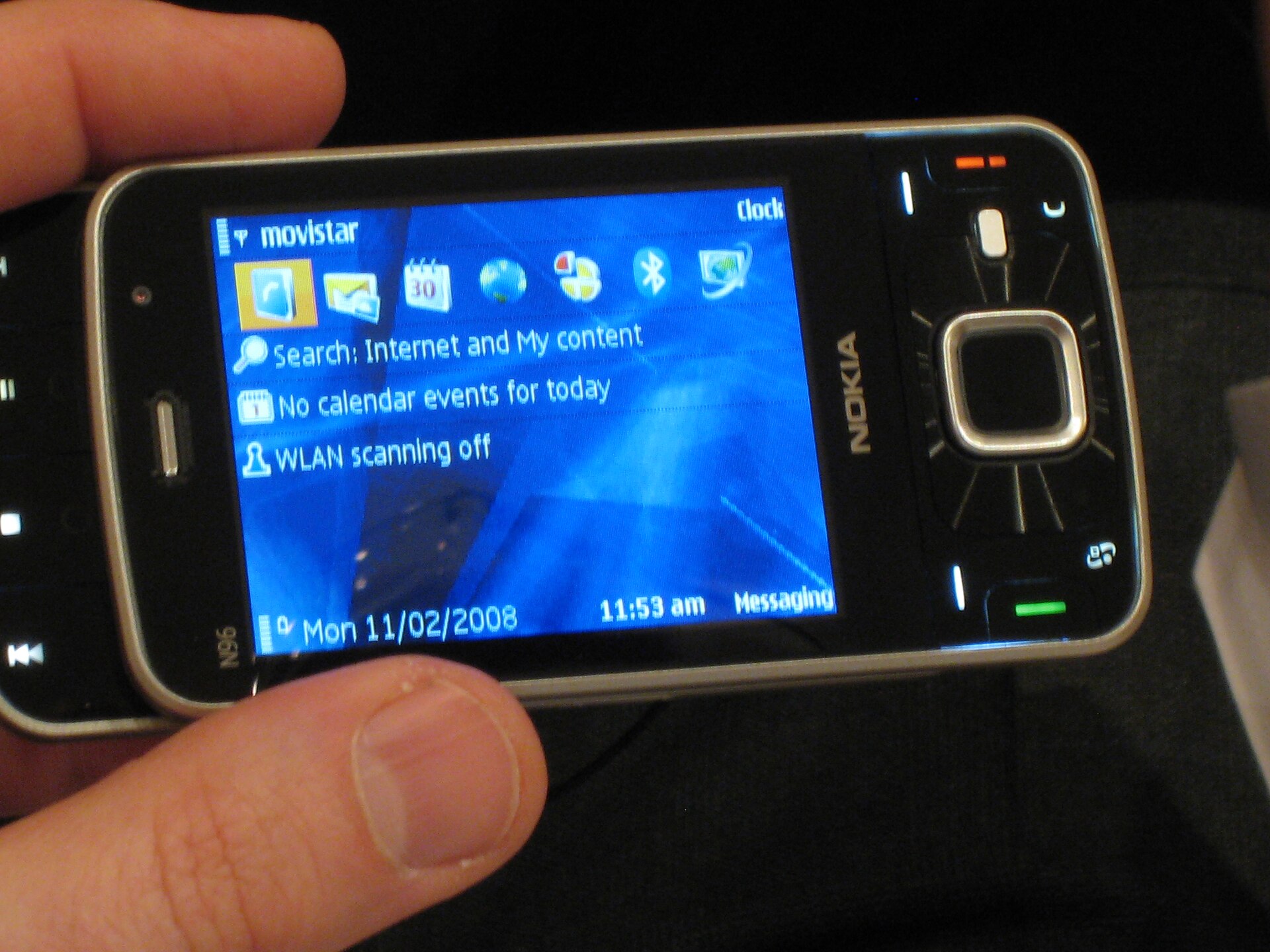 phone hand screen
