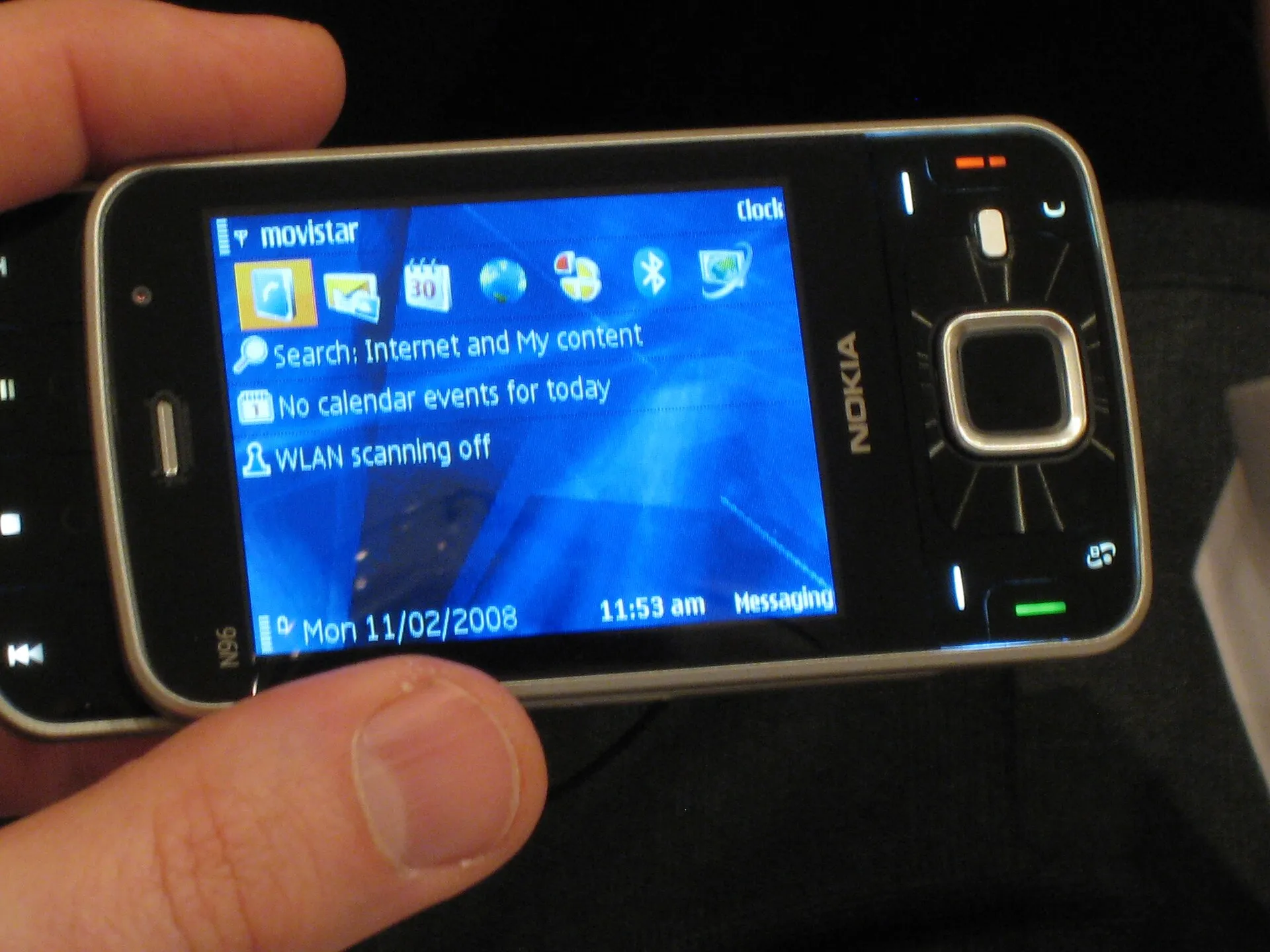 phone hand screen