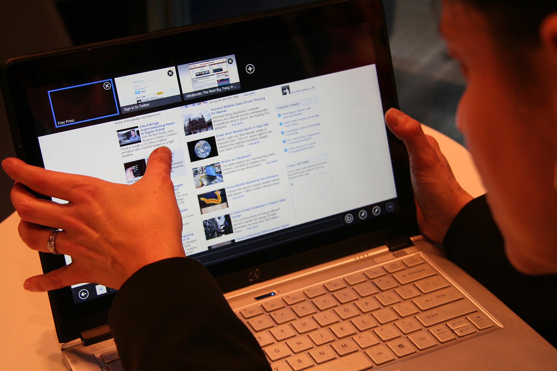 laptop screen
